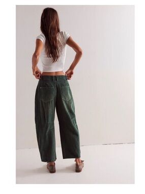 We the Free Mid-Rise Good Luck Barrel Corduroy Jeans